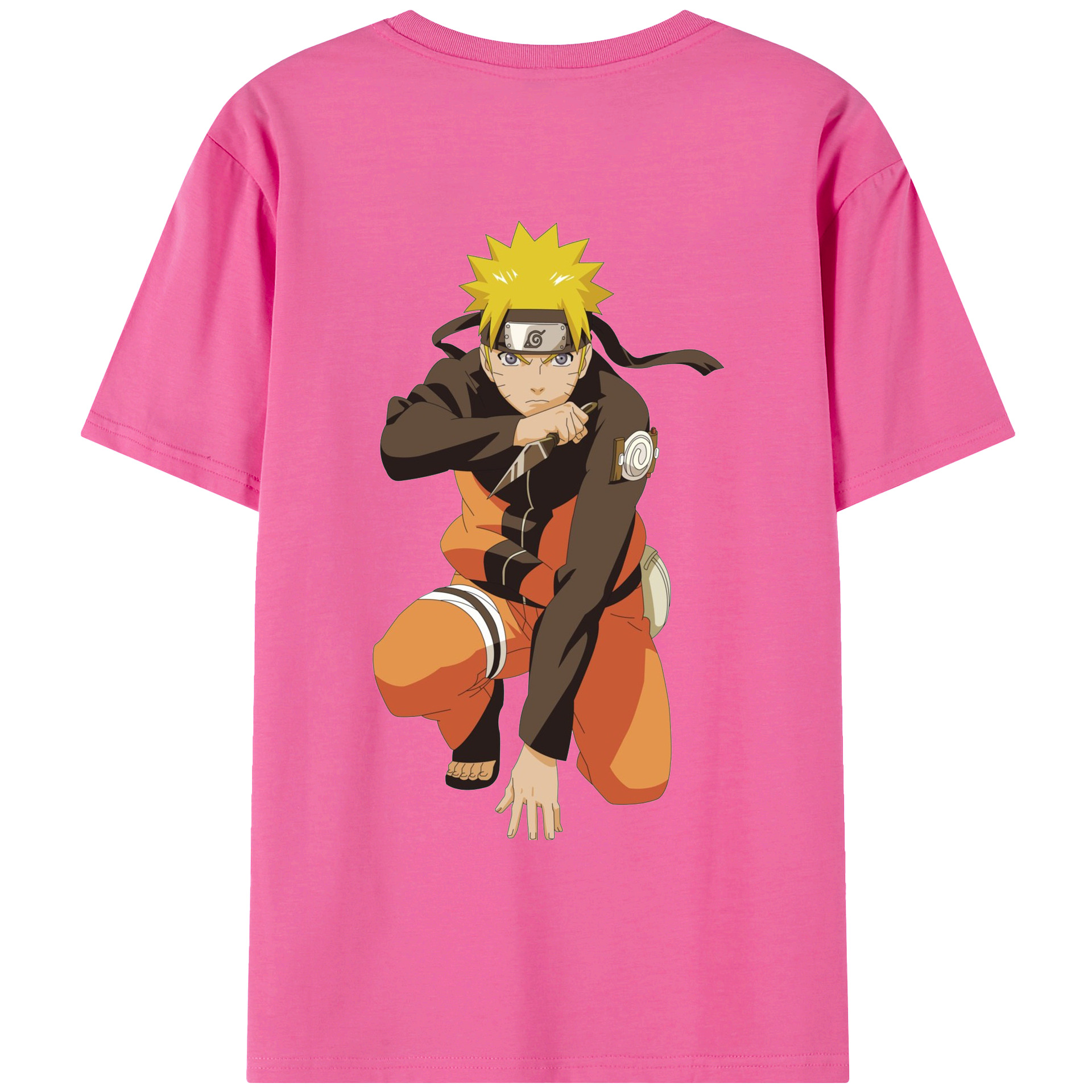 （画像用） NARUTO -ナルト- うずまき ナルト Uzumaki Naruto レディース半袖Tシャツ(バックプリント)